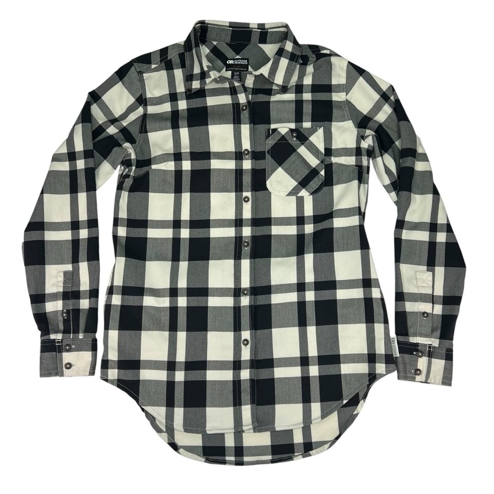 Outdoor Research Kulshan Plaid Flannel Tunic Shirt S